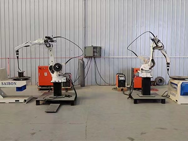 搭建自動焊接生產線的要求有哪些? 青島賽邦的自動焊接生產線圖