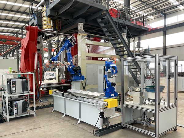 碼垛機器人生產線的編程介紹 青島賽邦生產的碼垛機器人生產線展示